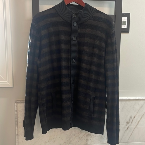 ARMANI COLLEZIONI wool blend cardigan sweater - Picture 5 of 9